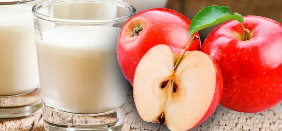 kefir-Apple របបអាហារ